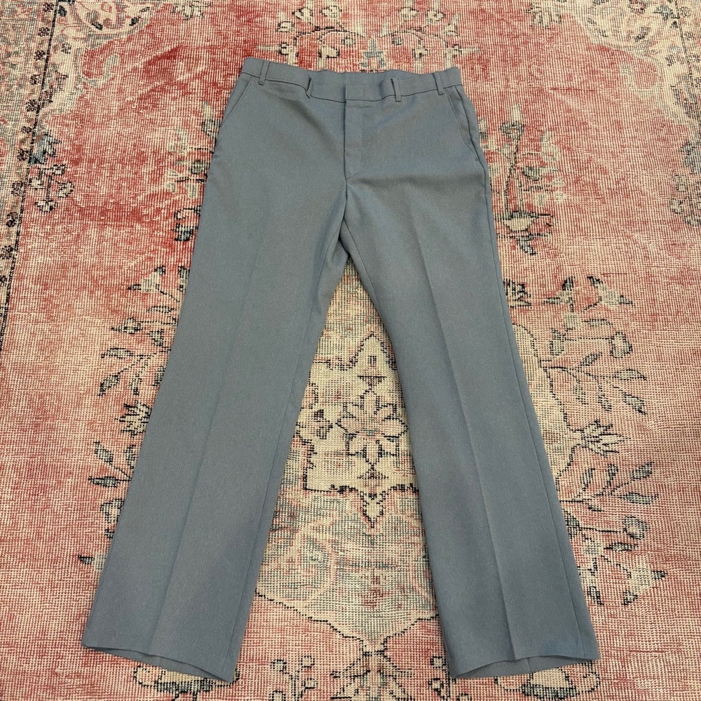 Levi’s Action Slacks Mens 36x30 Gray Dress Pants Vintage Polyester